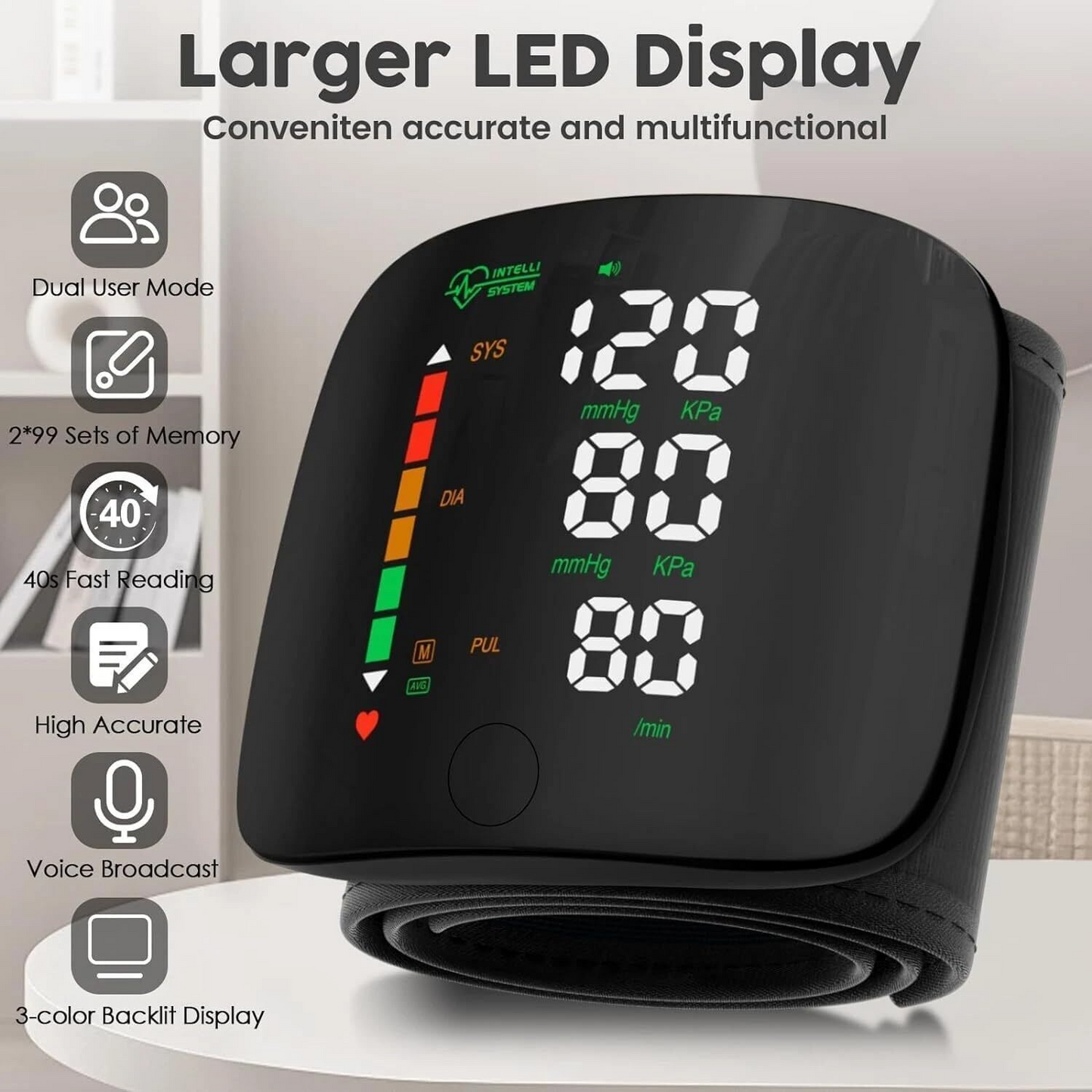 Automatic Wrist Blood Pressure Monitor