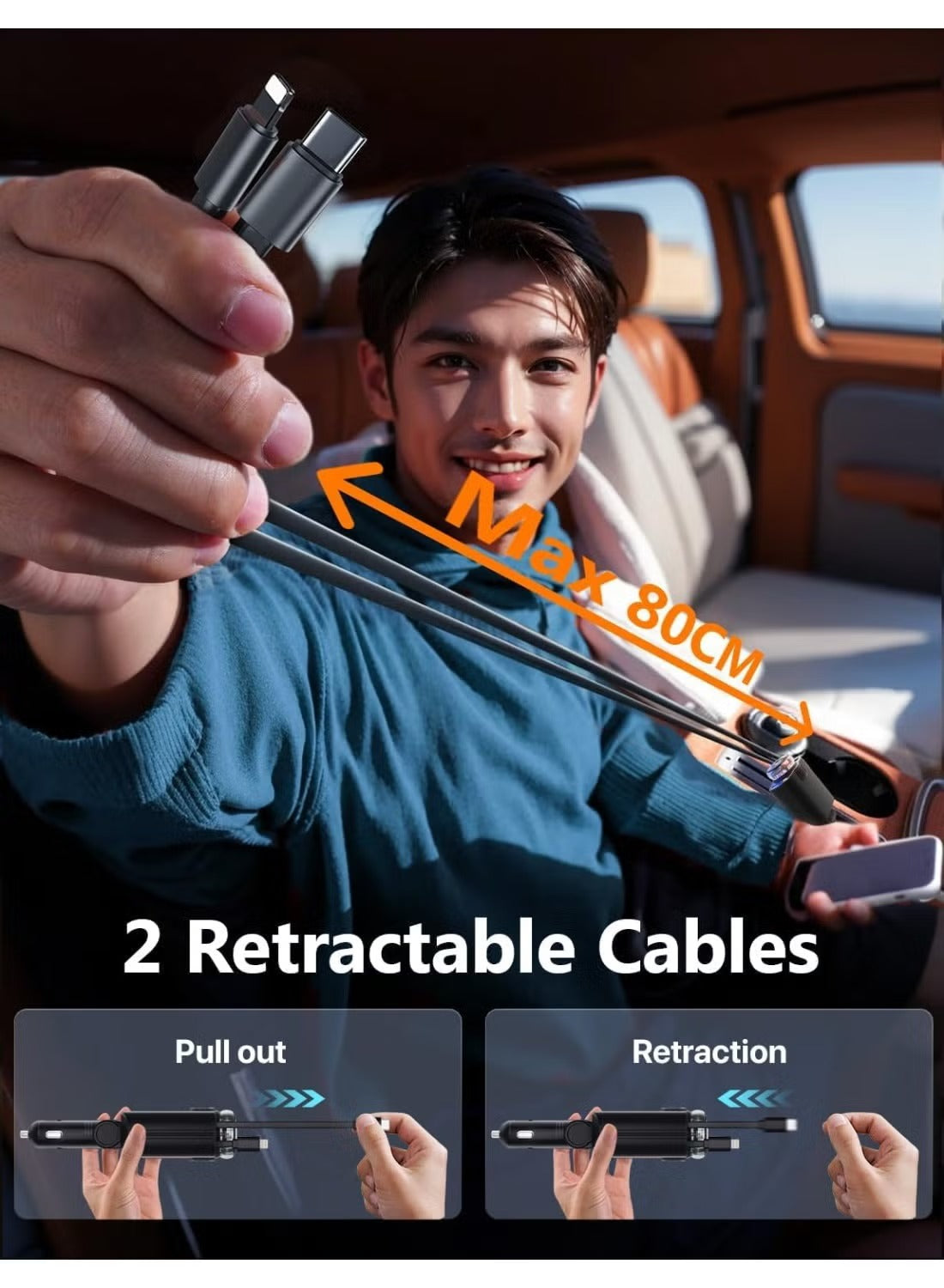 5-in-1 Starlight Car Charger
